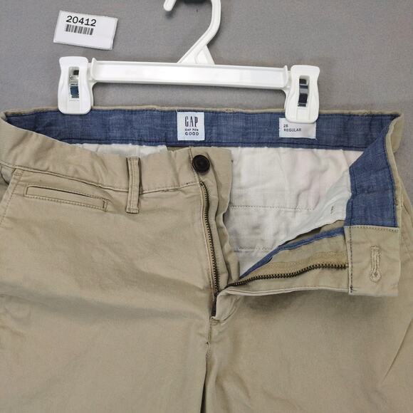 Gap Men's 28x11 Iconic Khaki Chino Shorts, Regular Casual Summer Preppy - Picture 3 of 6